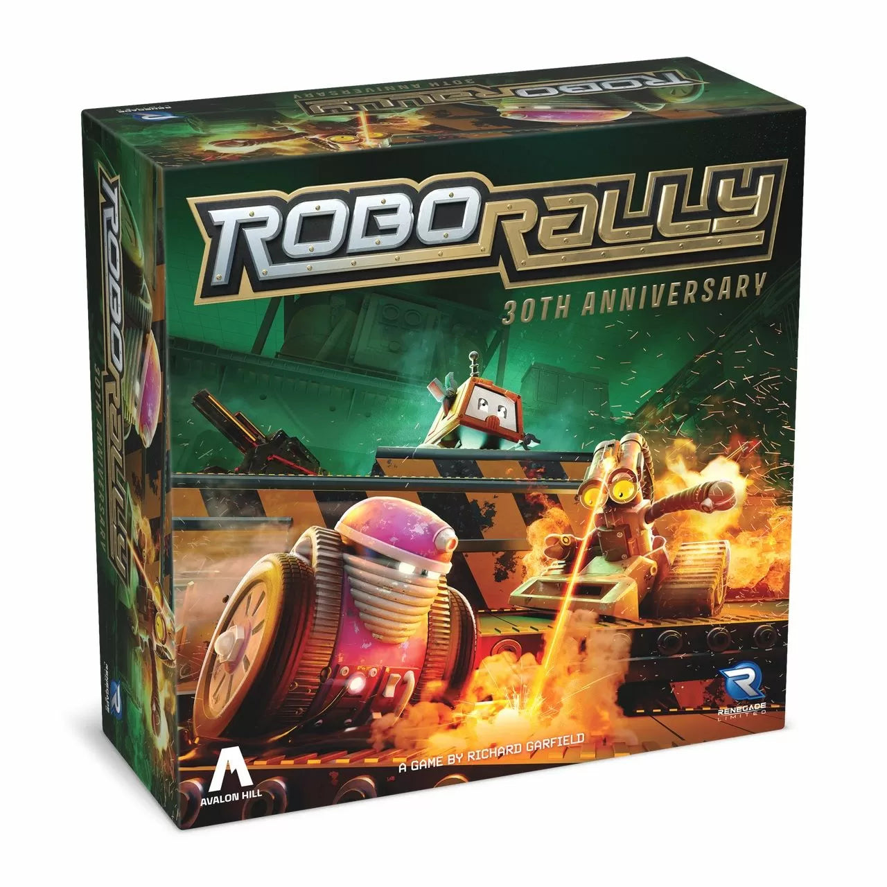 Robo Rally 30th Anniversary board game box.
