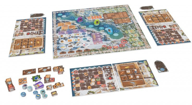 Saltfjord board game components