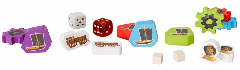 Saltfjord board game components