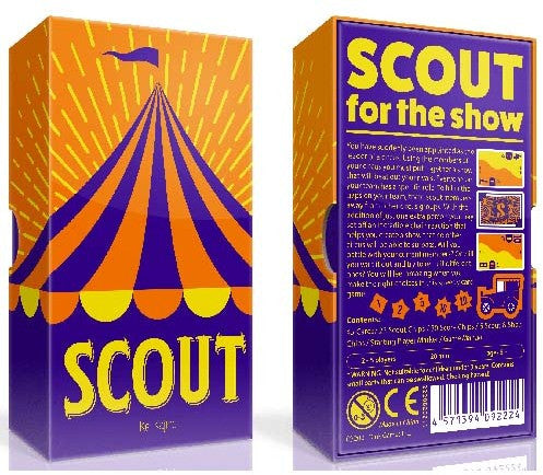 Scout card game back of box