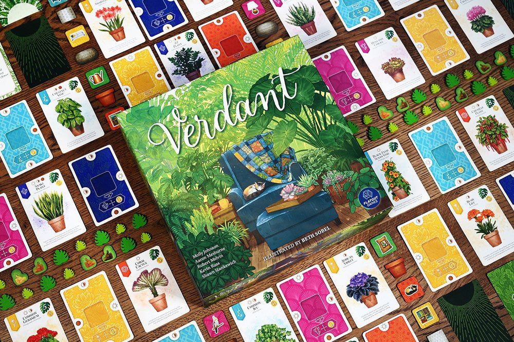 Verdant board game components