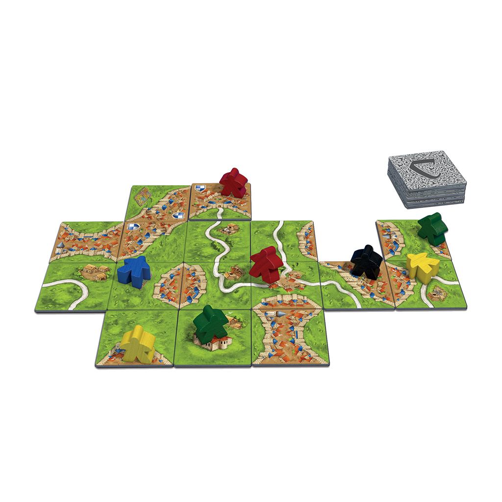 playing the Carcassonne board game