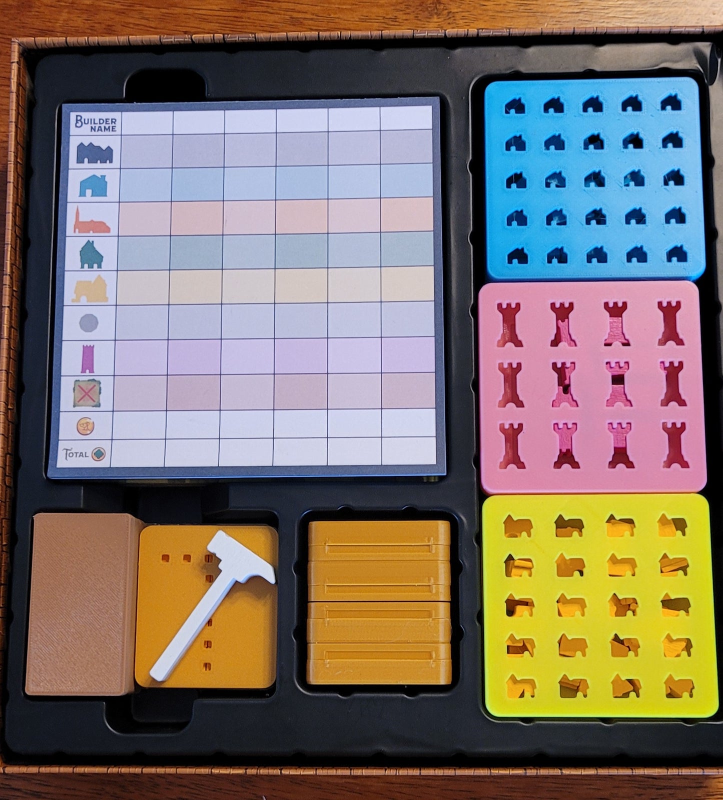 Organiser for Tiny Towns and Expansion Fortune.