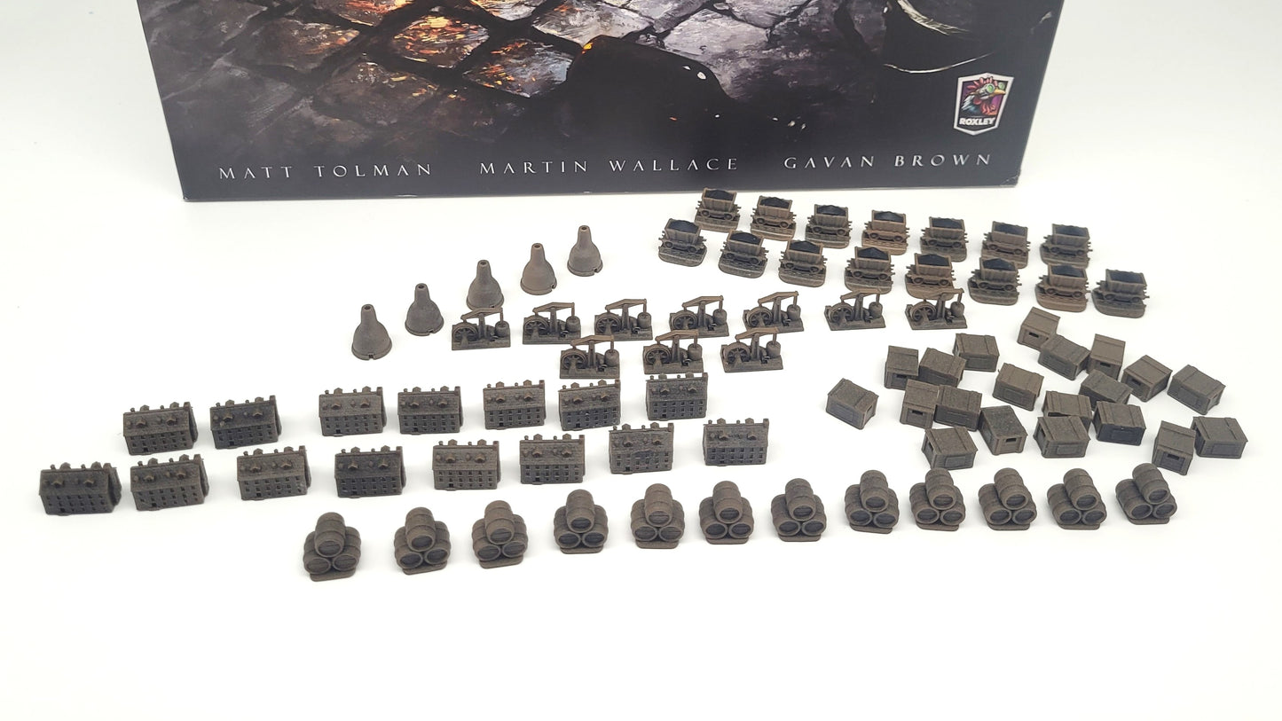 Brass upgraded mini buildings