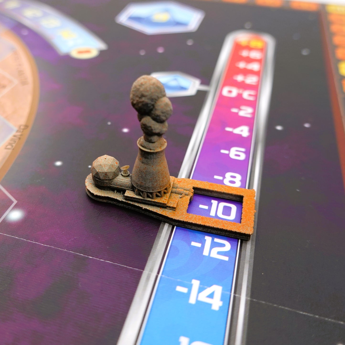 Playing Terraforming Mars with upgraded tokens