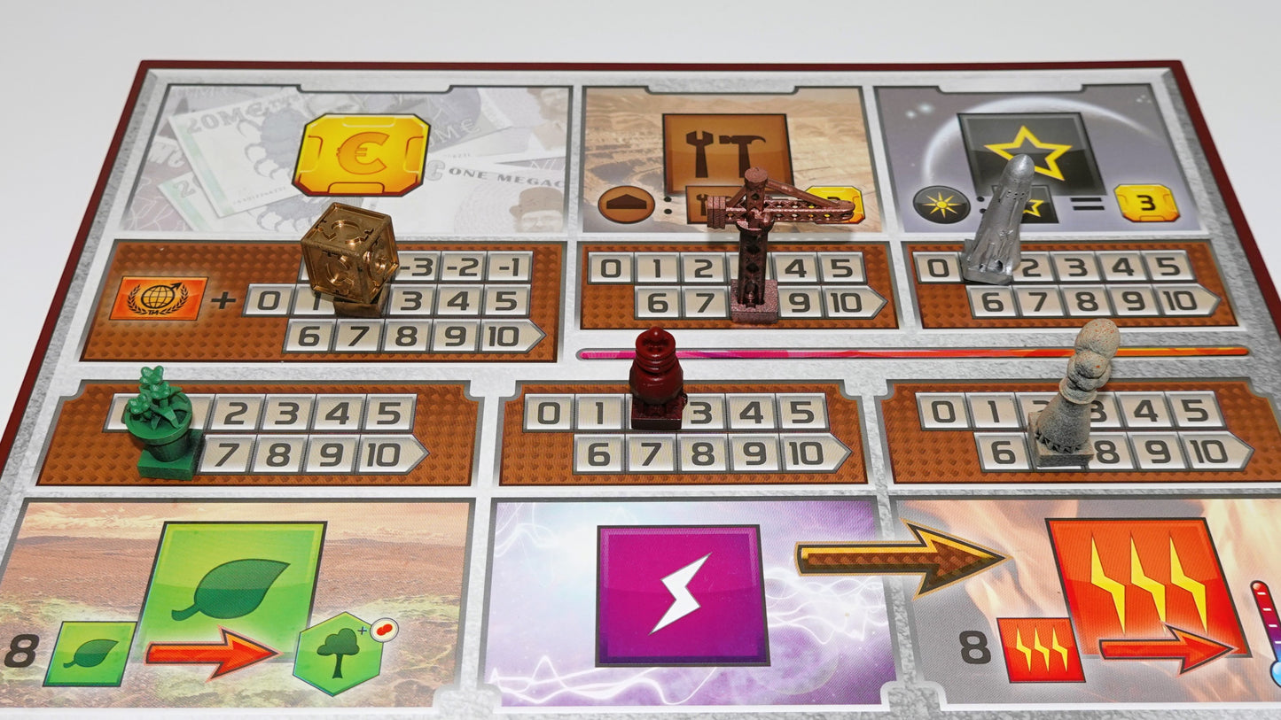 Player Advancement Tokens for Terraforming Mars