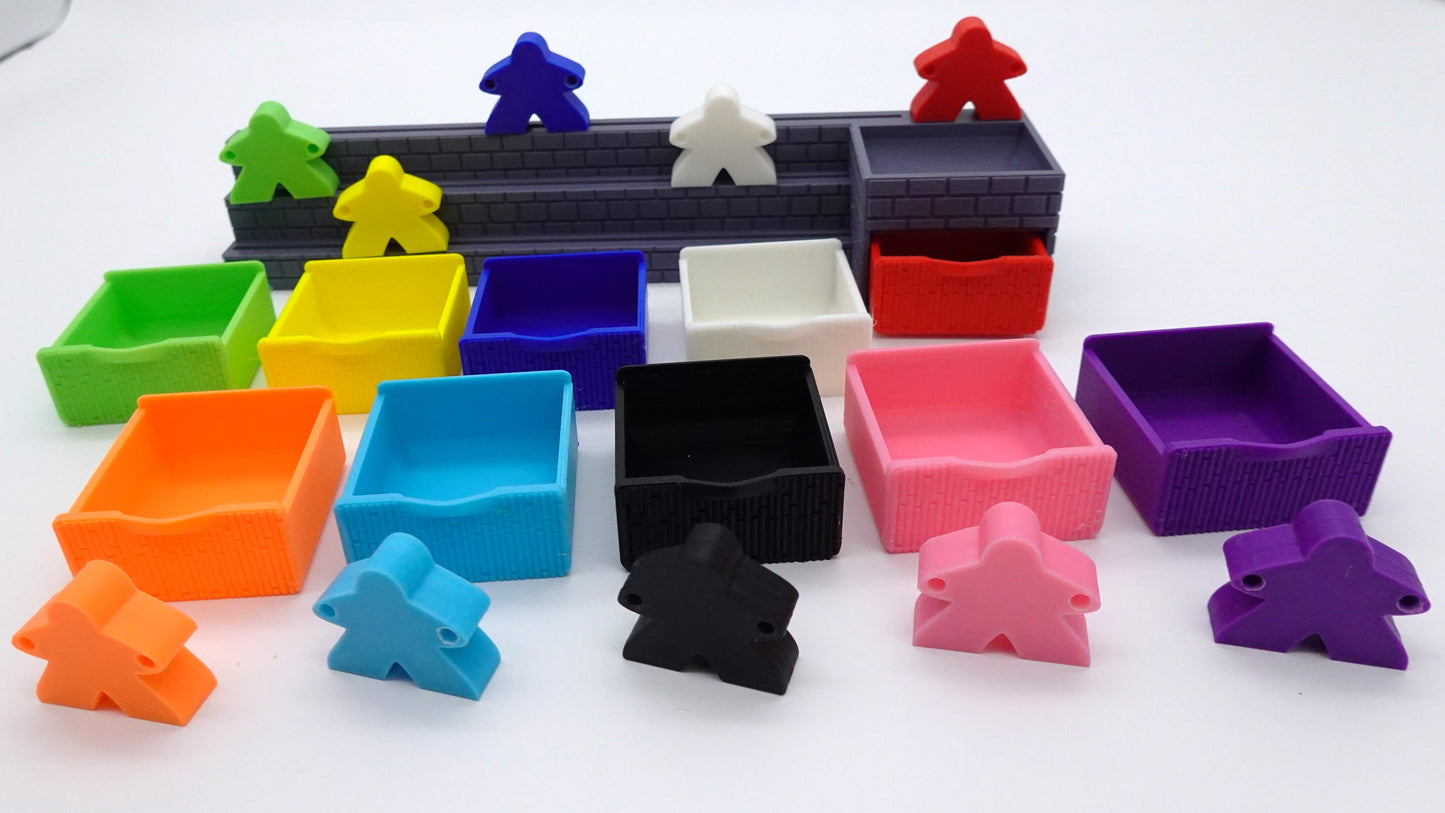 A Card Holder with Mix n Match Meeples n Costumes