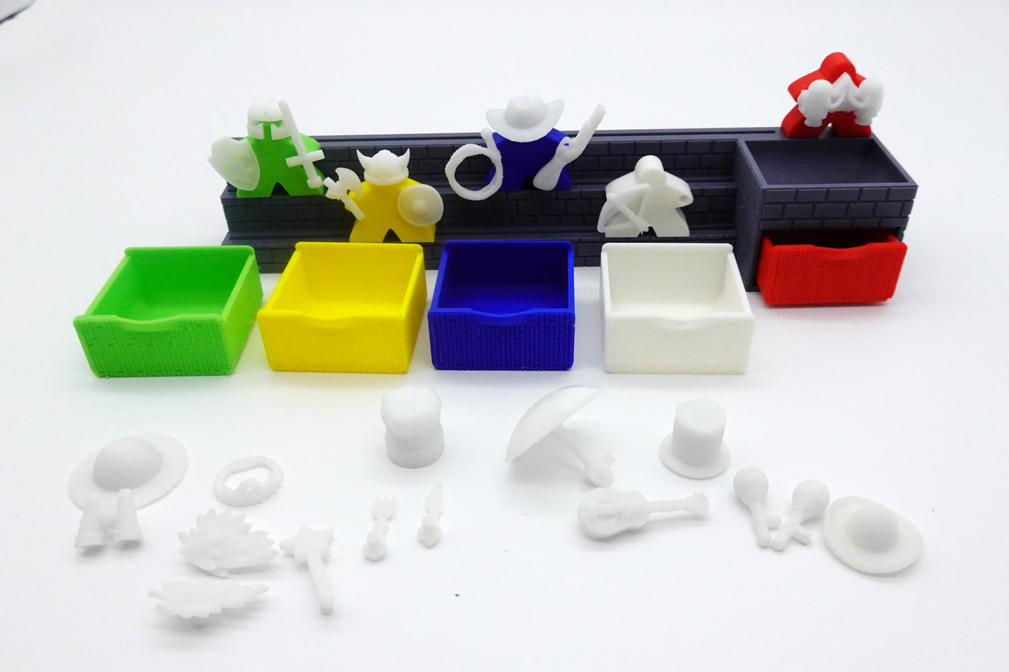 A Card Holder with Mix n Match Meeples n Costumes