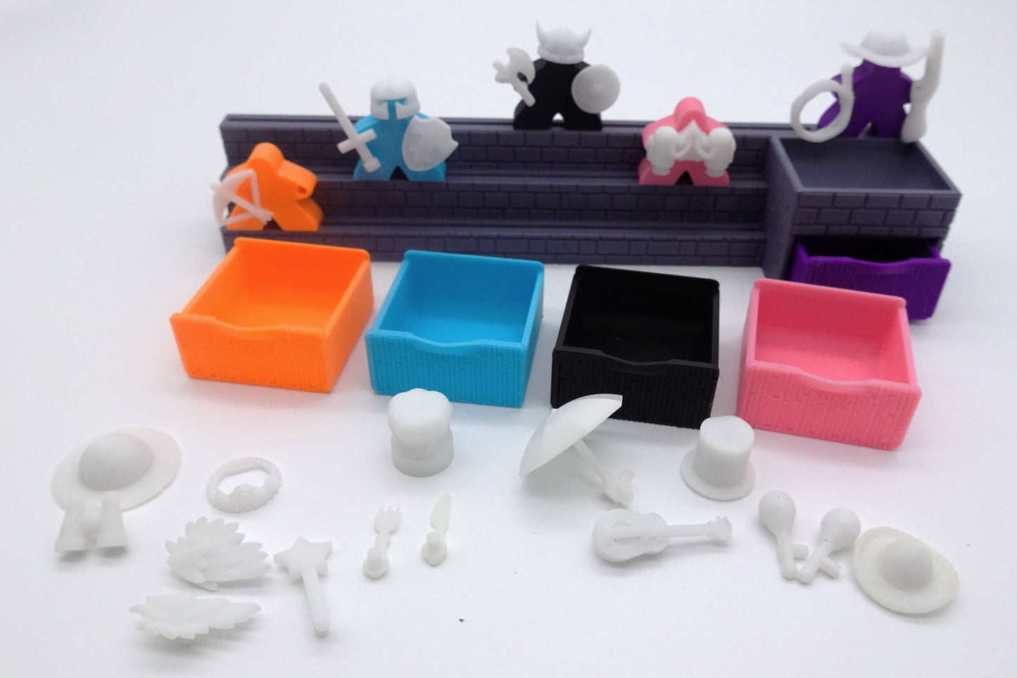 A Card Holder with Mix n Match Meeples n Costumes