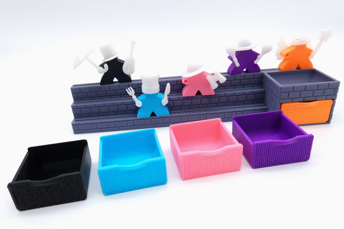 A Card Holder with Mix n Match Meeples n Costumes