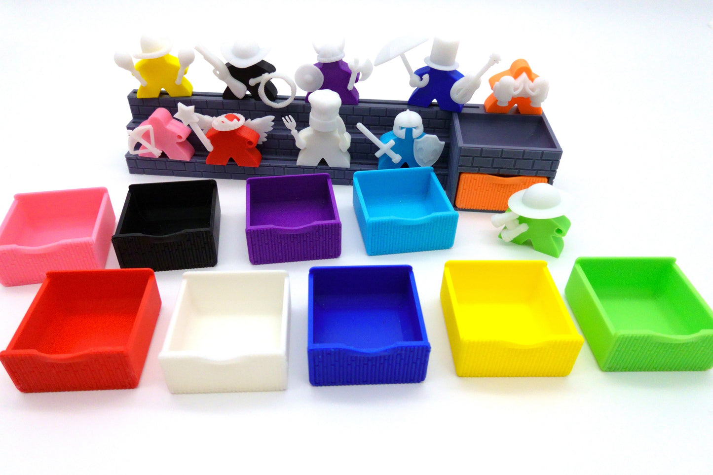 A Card Holder with Mix n Match Meeples n Costumes