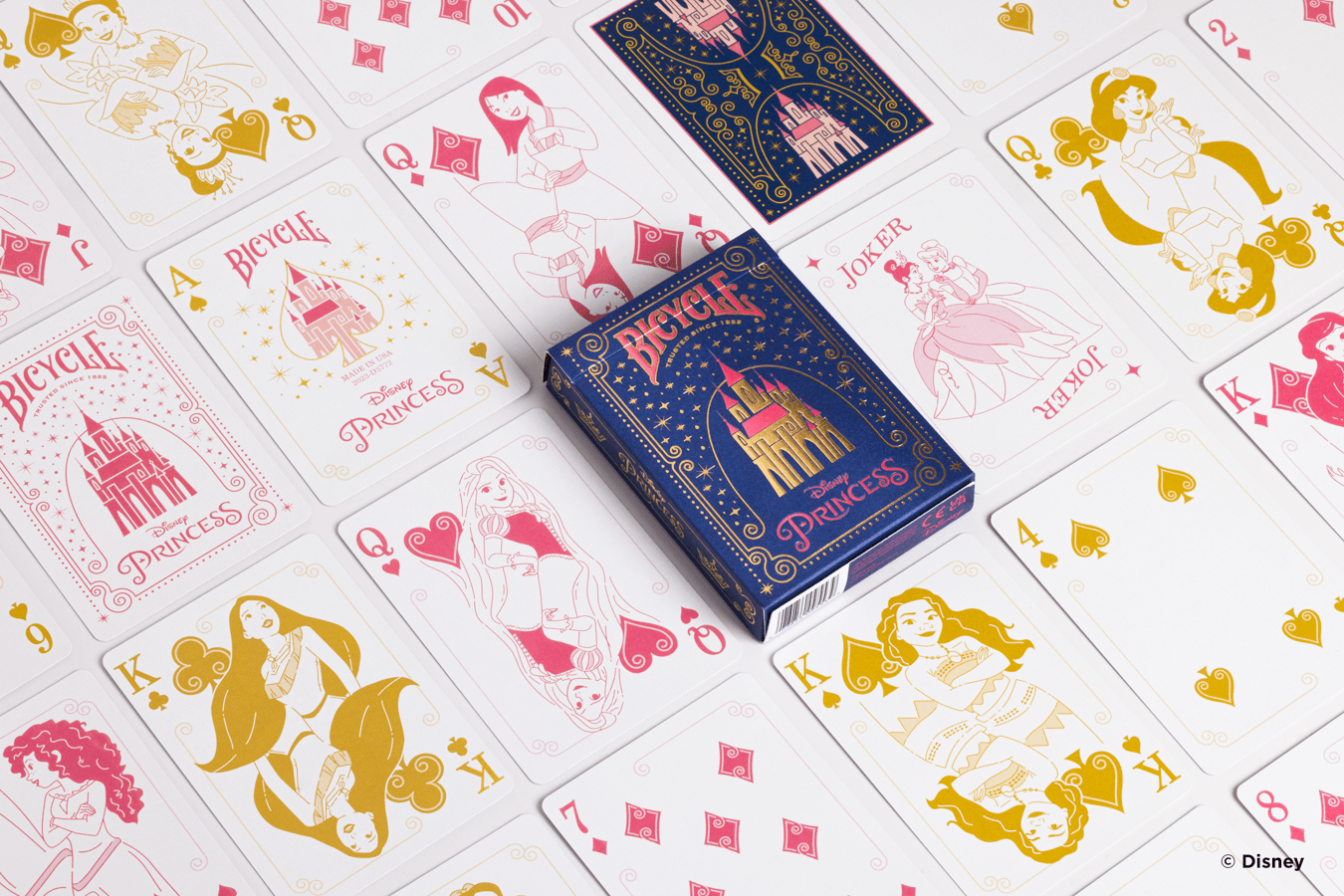 Bicycle Playing Cards - Disney Princess (Navy)