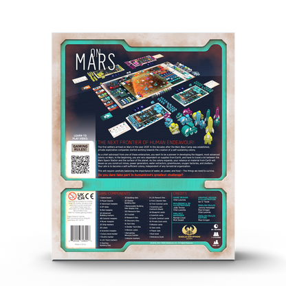 On Mars back of game box