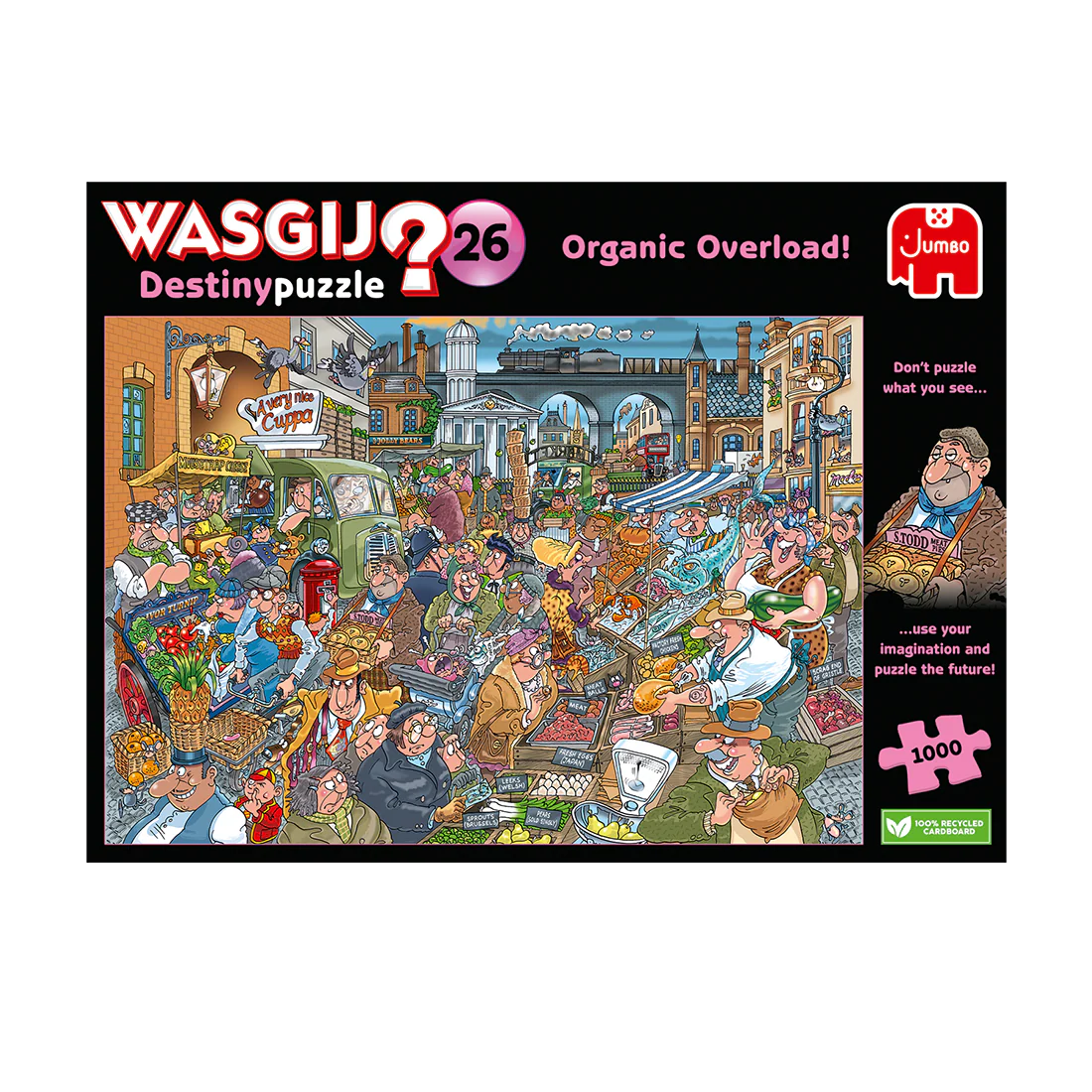 Wasgij Destinypuzzle 26 packaging with colorful illustration and puzzle details.