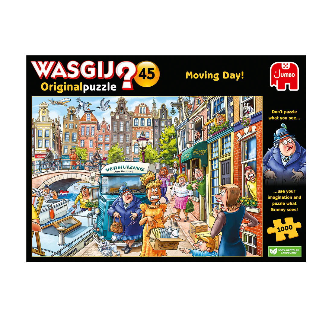 Wasgij Original puzzle box with colorful illustration and text on a white background