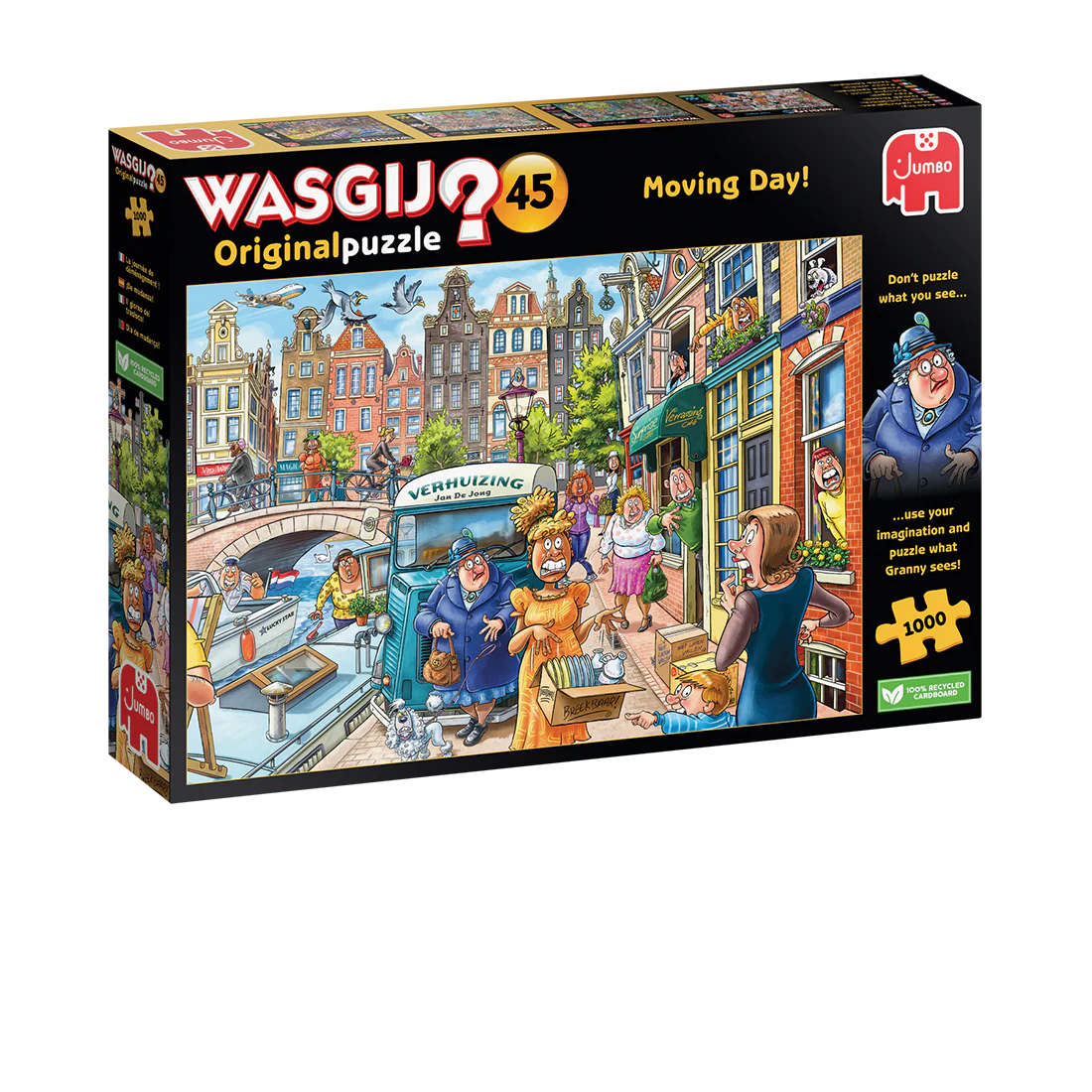 Wasgij Original puzzle box titled 'Moving Day!' with colorful illustration on a white background