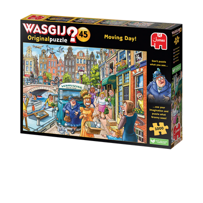 Jumbo Wasgij Original Puzzle 45 box with colorful illustration on a white background