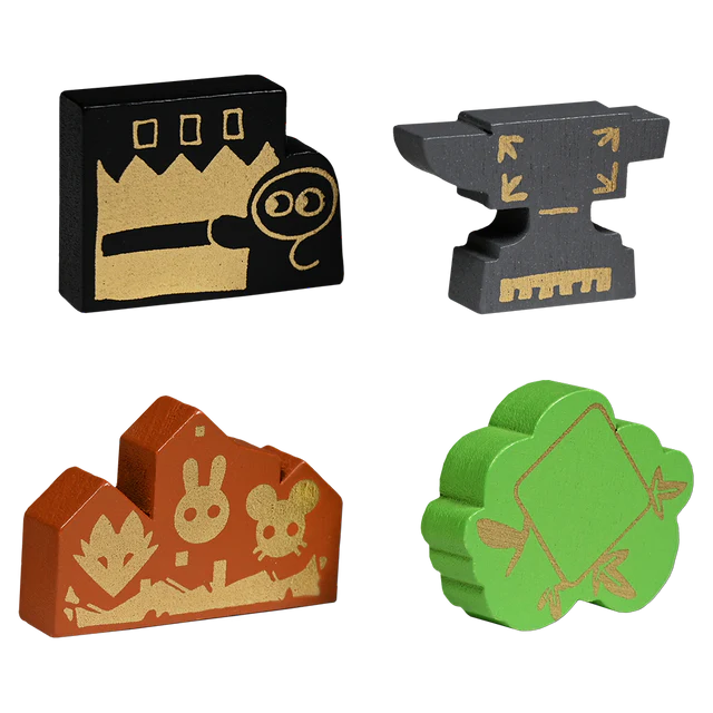 Root landmarks Meeples