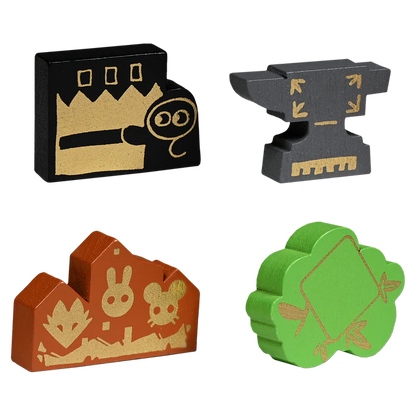 Root landmarks Meeples