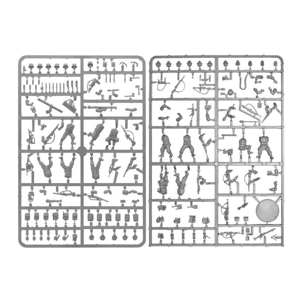 Set of model figures and accessories on a white background