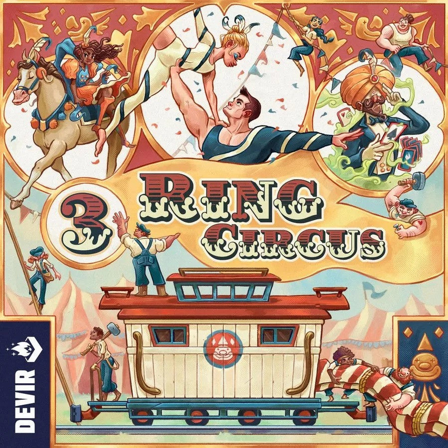 3 Ring Circus Board Game Box Cover