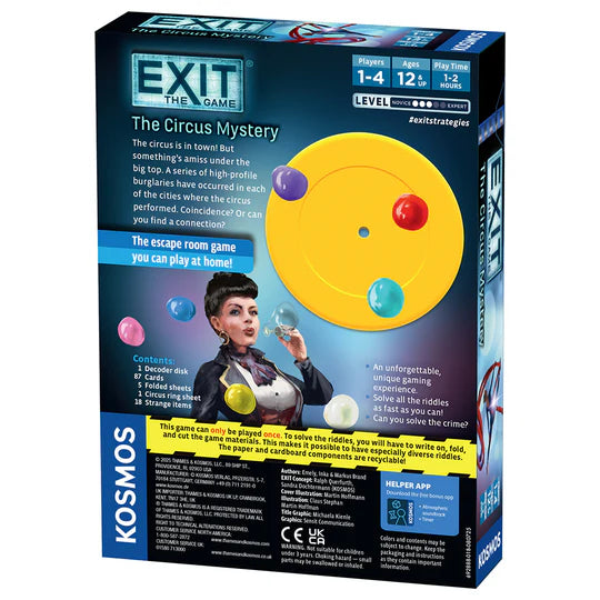 Exit the board game back of box