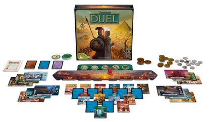 7 wonders duel board game components