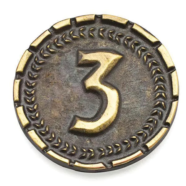 7 wonders duel metal coins face 3 denomination