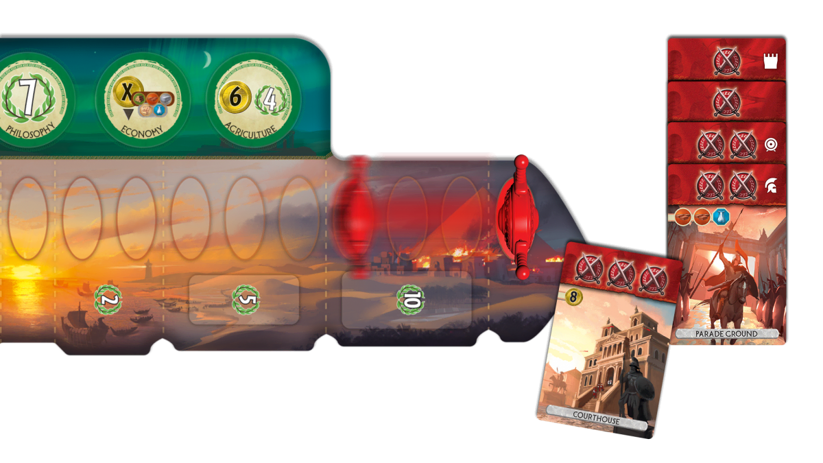 7 wonders military supremecy game board