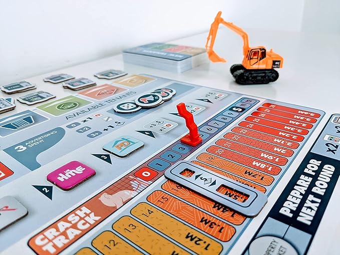 Magnate the first city board game components