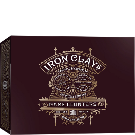 Iron Clays 200 Set Box Game Counters