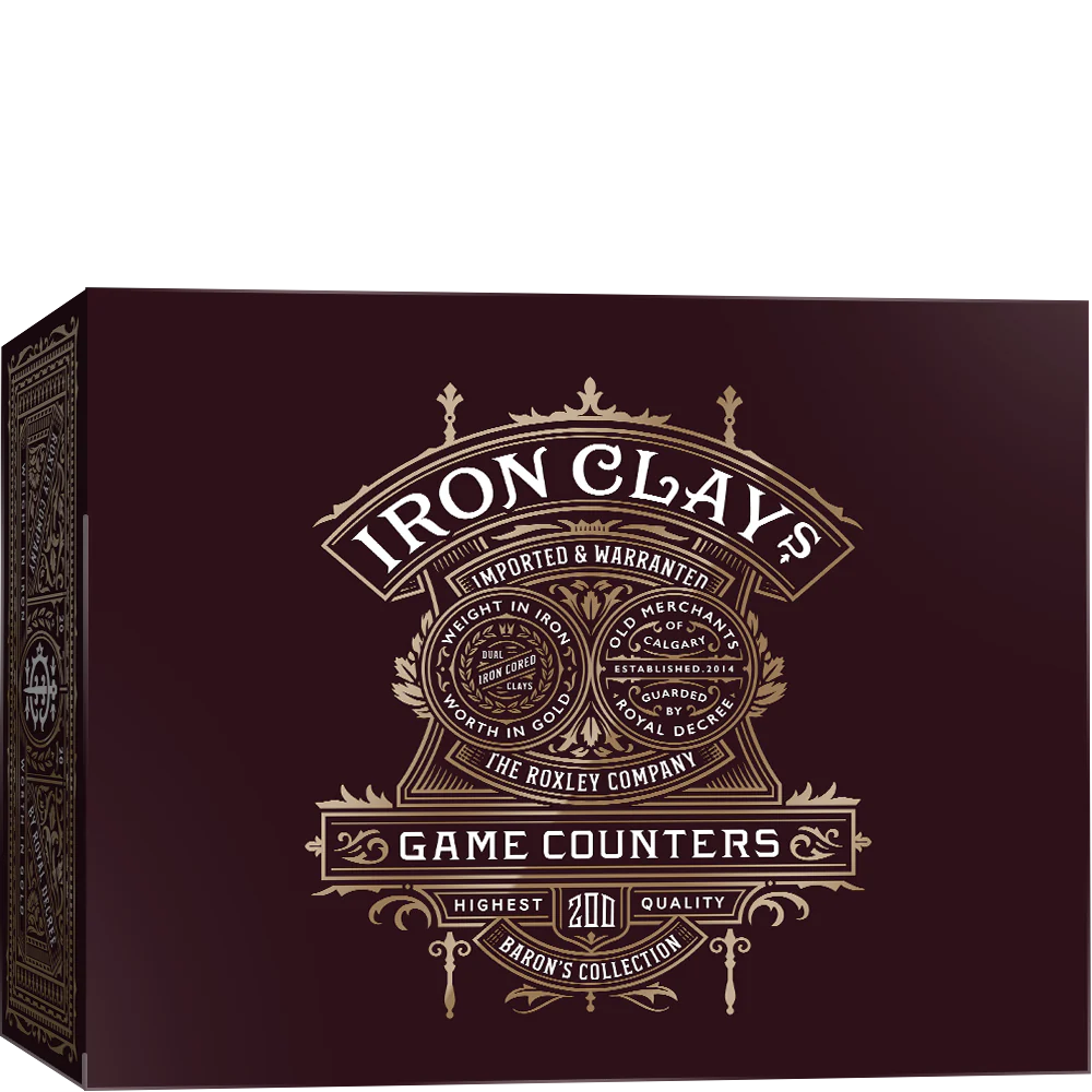 Iron Clays 200 Set Box Game Counters