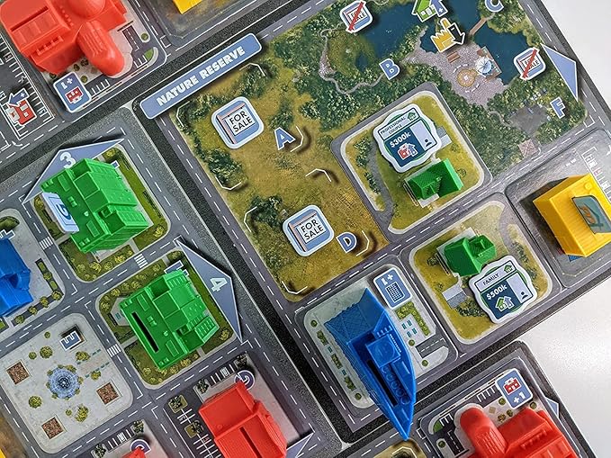 Magnate the first city board game components