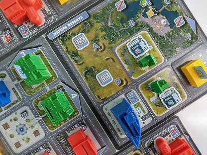Magnate the first city board game components
