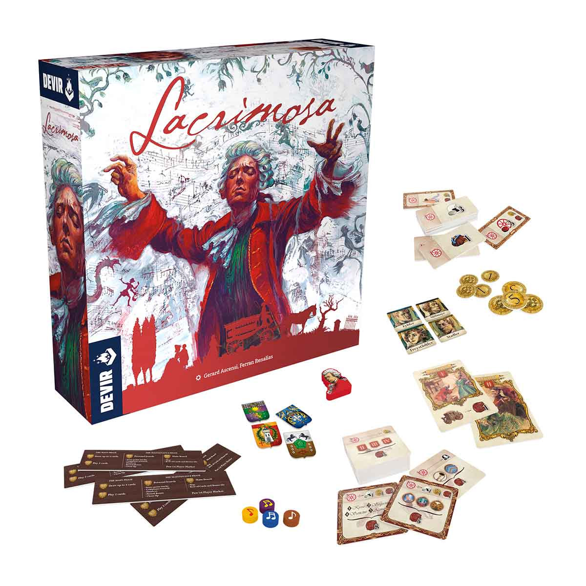 Lacrimosa board game components