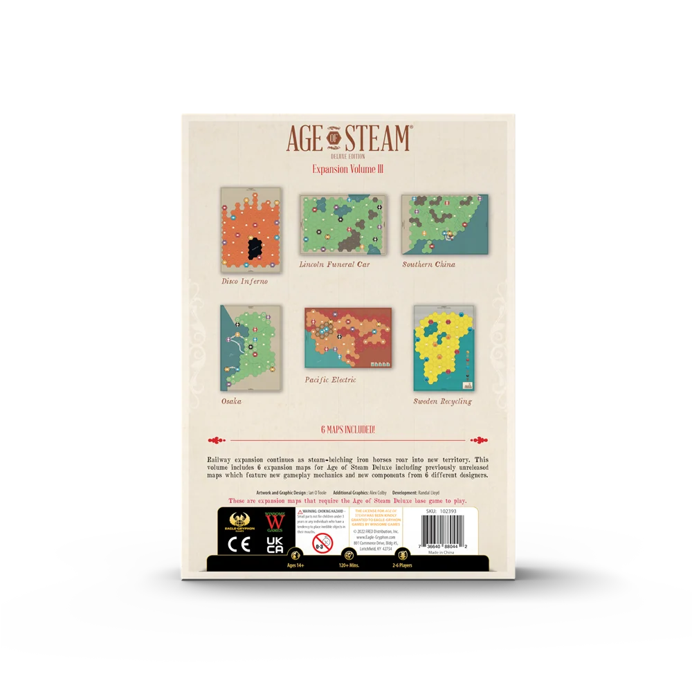Age of Steam Deluxe Expansion III