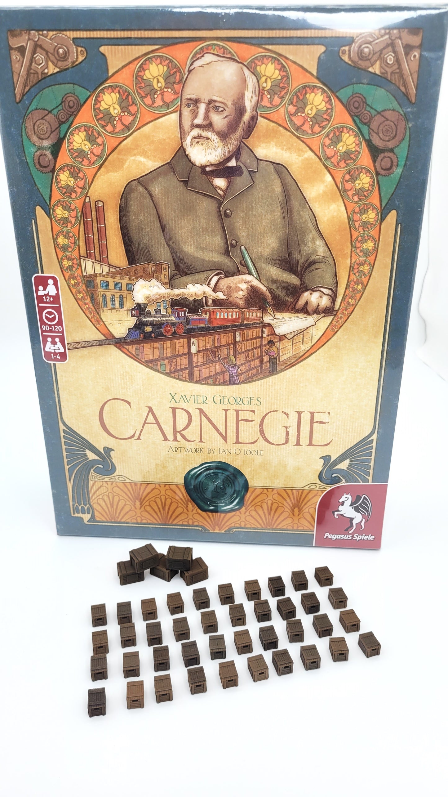 Crates for Carnegie board game upgrade