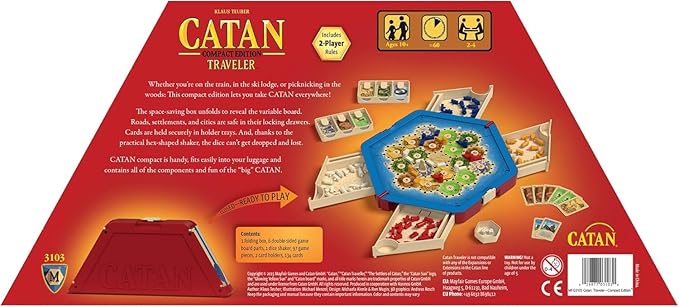 Catan Traveler Edition Back of box