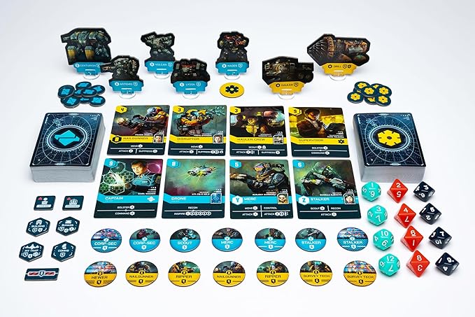 Undaunted 2200 Callisto board game components