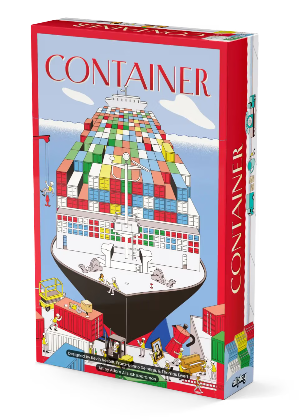 Container board game box