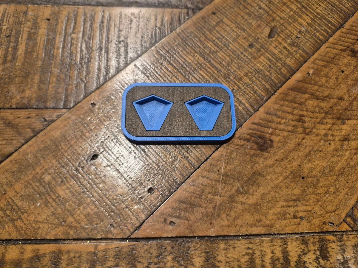 D10 Dice Holder in walnut stain