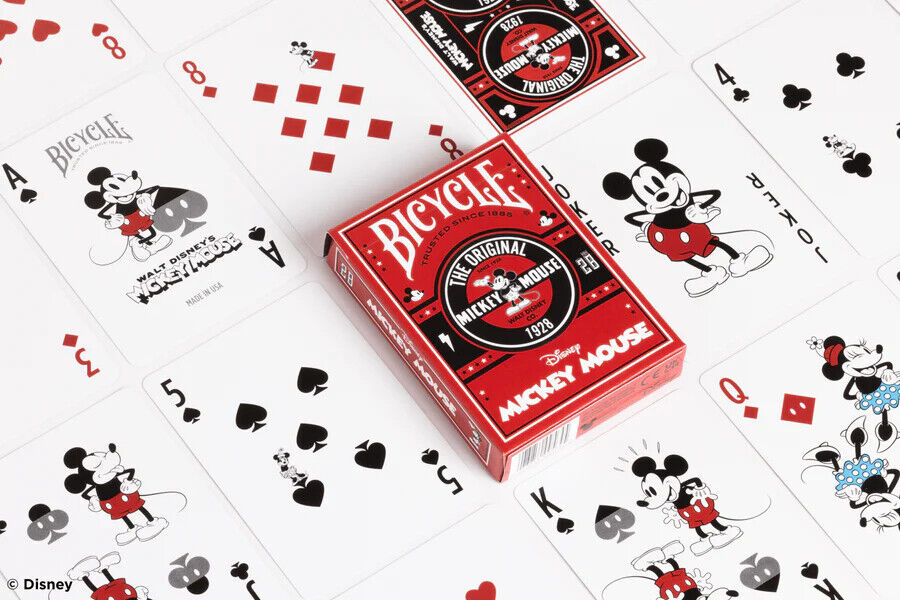 mickey mouse playing cards