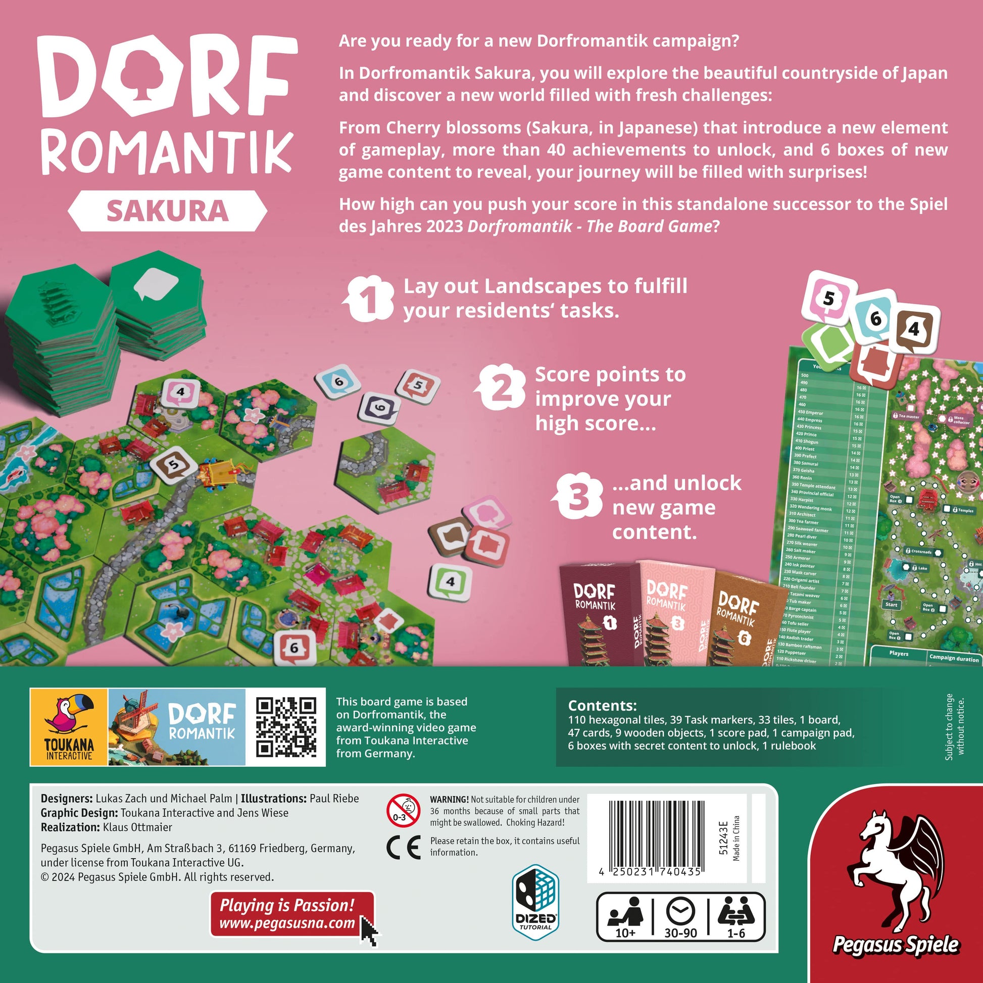 DorfRomantik Sakura back of box