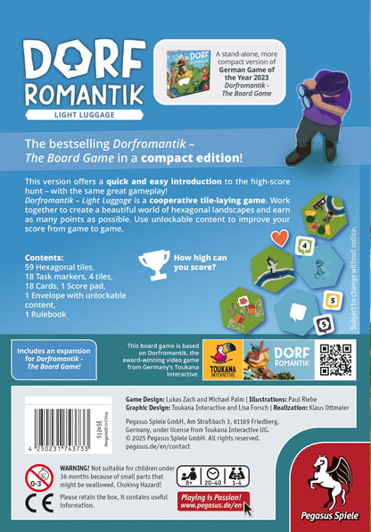 Dorfromantik Light Luggage back of box