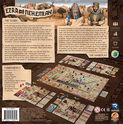 Ezra and Nehemiah Back of Board game box