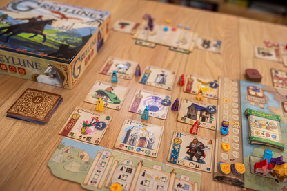 Greylune Board Game cards setup