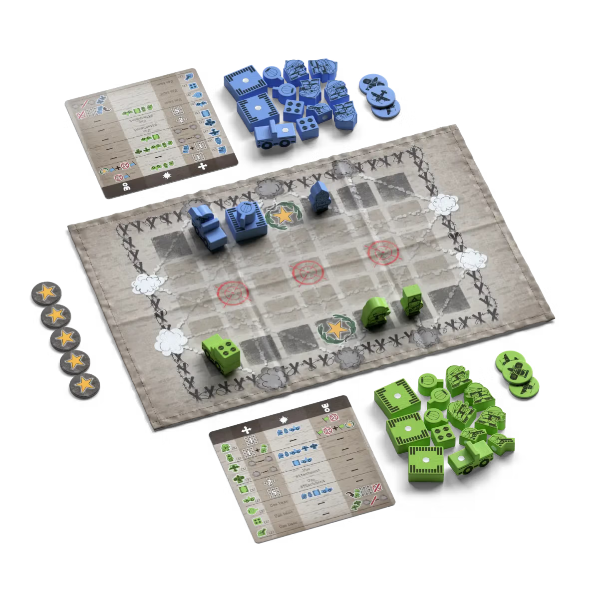 Gruntz the board game setup