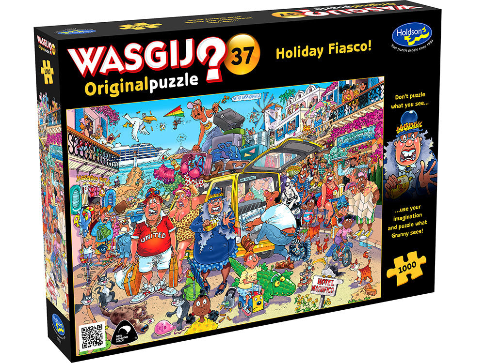 WASGIJ puzzle box with colorful illustration and text