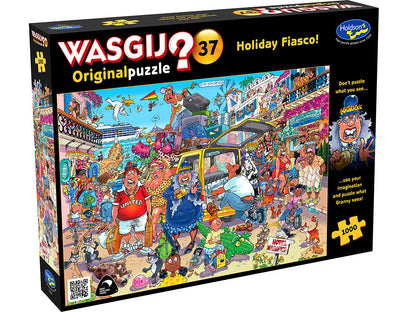 WASGIJ puzzle box with colorful illustration and text
