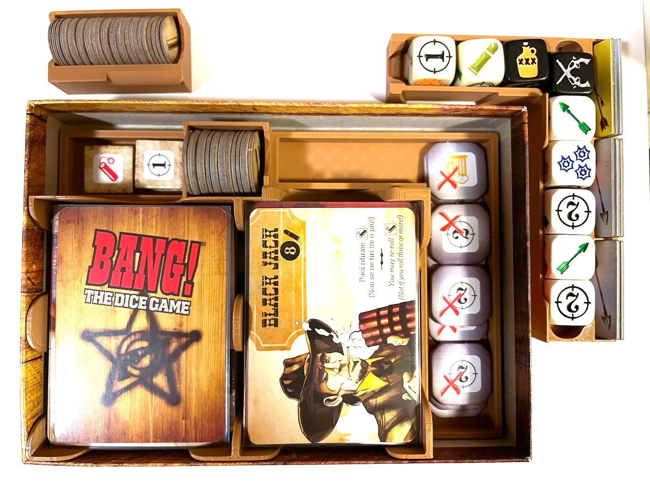 Organiser for Bang the Dice Game